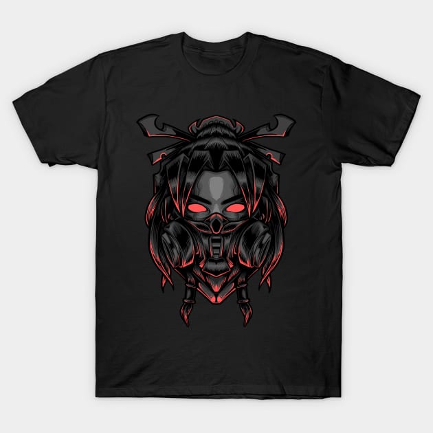 masked geisha quarantine T-Shirt by setiaoneart